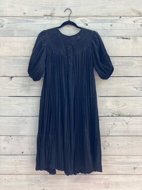 Vintage Nightgown Black Dress Maureen USA Romantic S